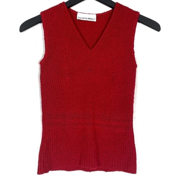 Sweater Project Sleeveless V-Neck Sweater Vest - Picture 1 of 4